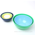 Set of 6 Multi-color Plastic Mixing Bowls